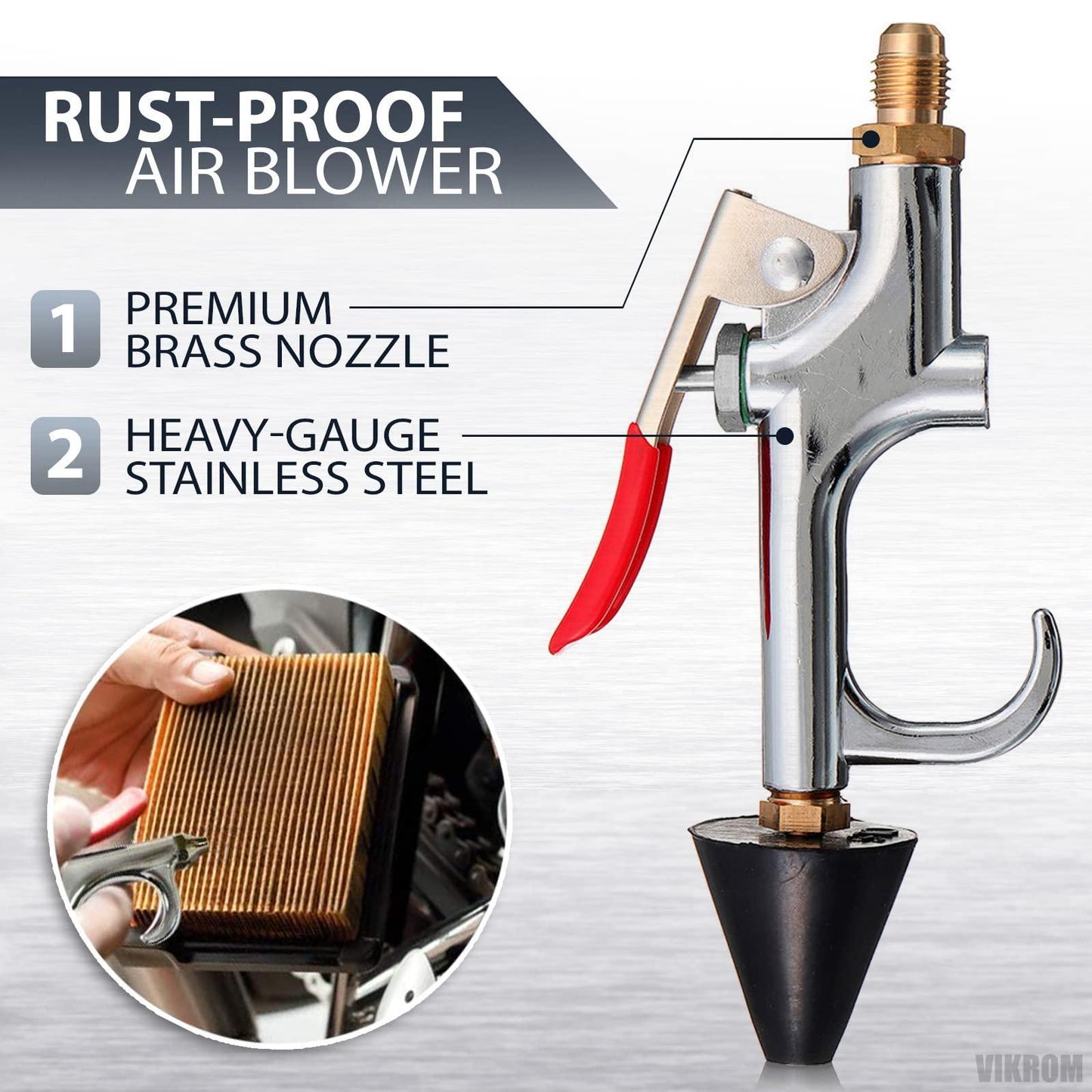 High Flow Air Nozzle for Air Compressor Blower Nozzle Cleaning Kit