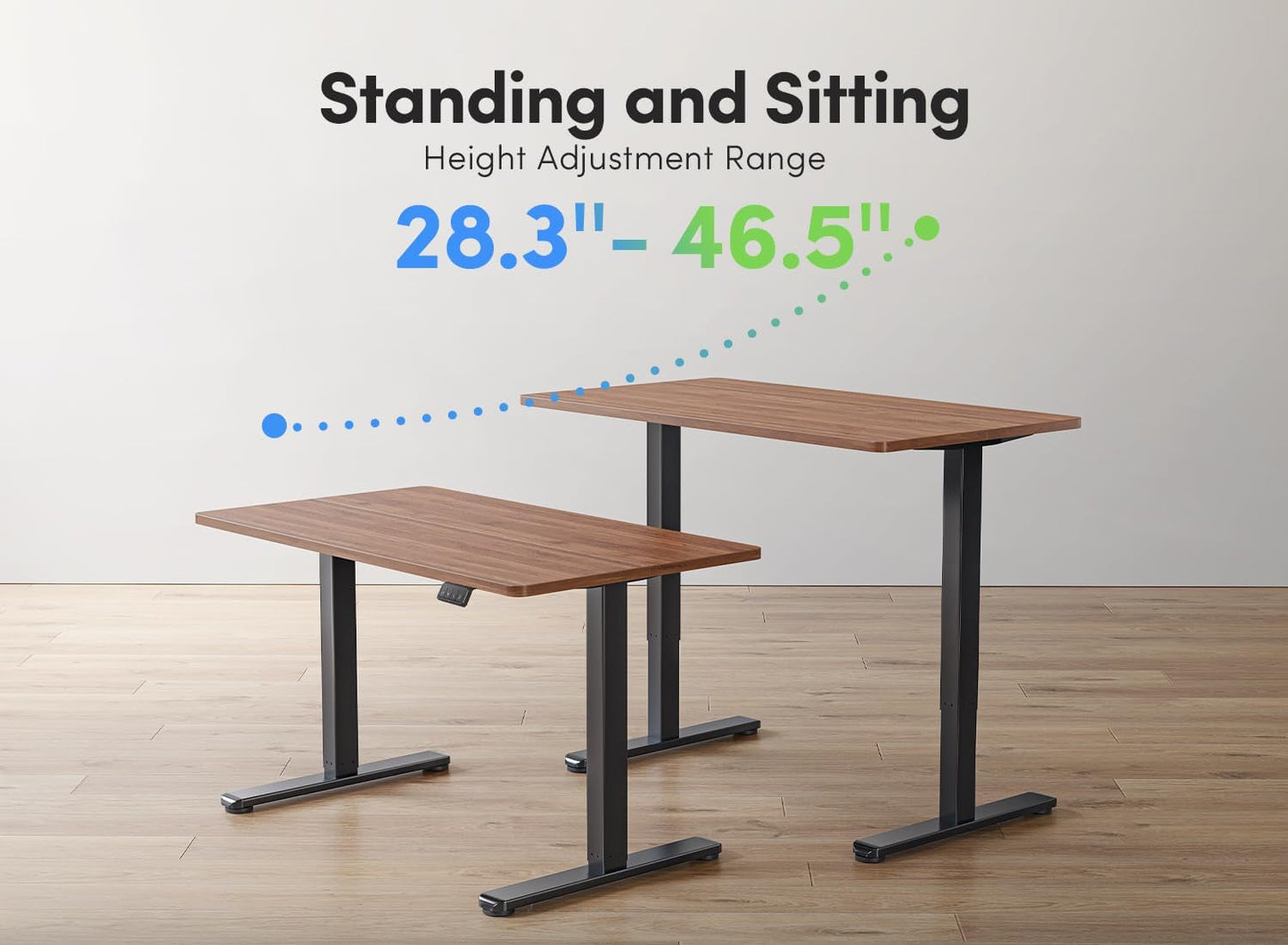 Electric Standing Desk, Height Adjustable Stand up Desk, 55 X 24