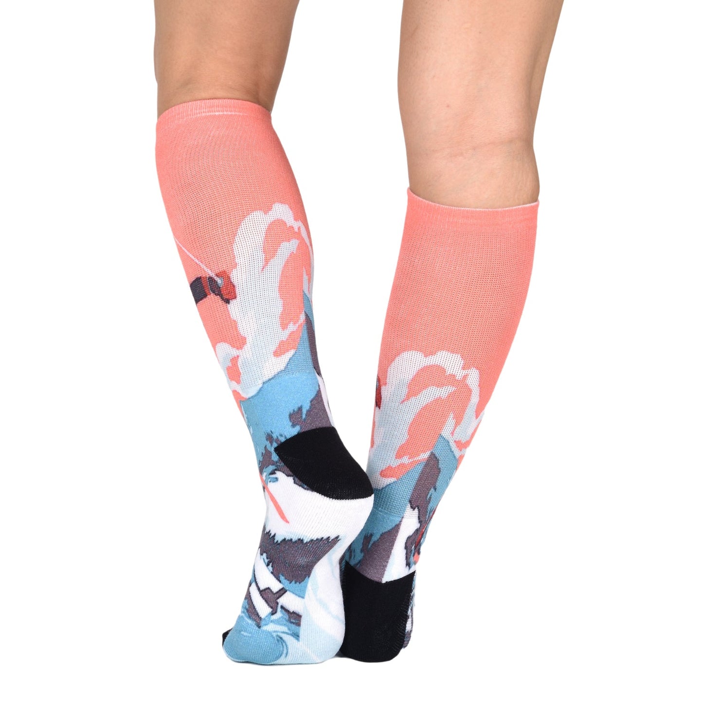 Sierra Socks Alpine Racer Pattern CoolMax Socks, Nature Collection for