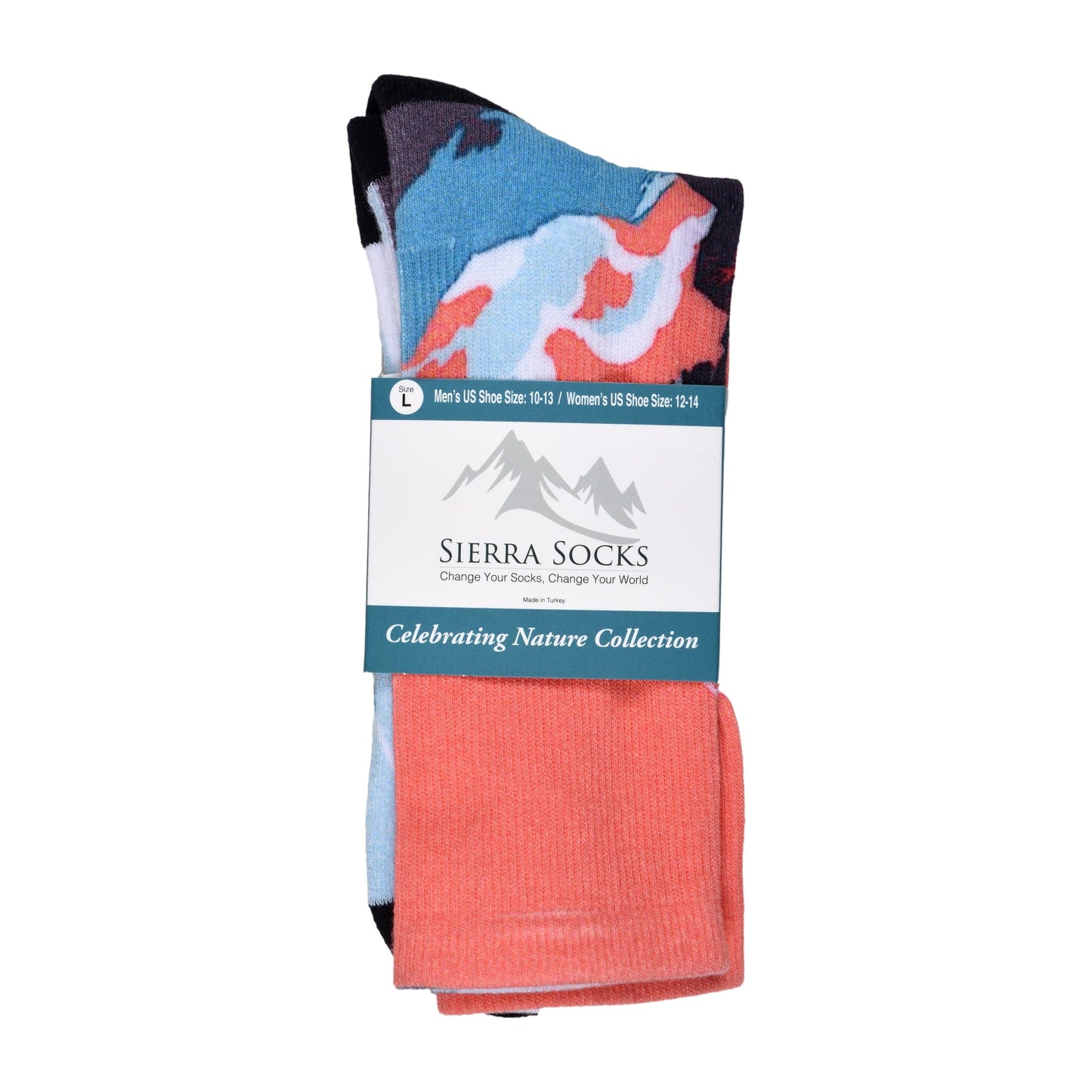 Sierra Socks Alpine Racer Pattern CoolMax Socks, Nature Collection for