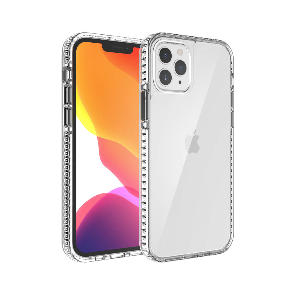 Transparent Shockproof Clear Back Shell Case for iPhone 12 / 12 Pro