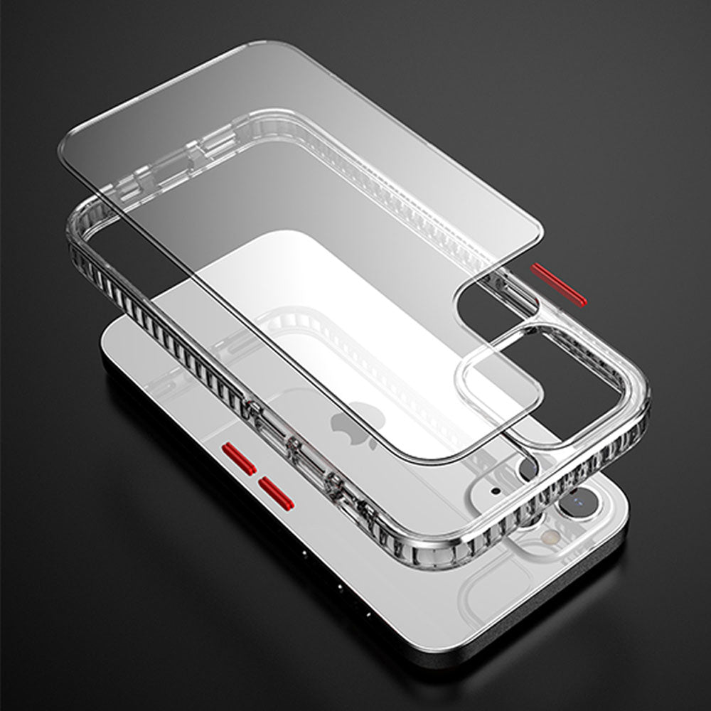 Transparent Shockproof Clear Back Shell Case for iPhone 12 / 12 Pro