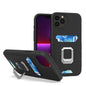 KIKO Square Ring Stand with Card Holder Slot Hybrid Case for iPhone 13