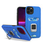 KIKO Square Ring Stand with Card Holder Slot Hybrid Case for iPhone 13