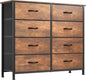 8 Drawers Fabric Dresser, Furniture Storage Tower Cabinet, Organizer