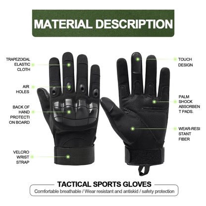 Tactical Military Airsoft Gloves for Outdoor Sports, Paintball, and Mo