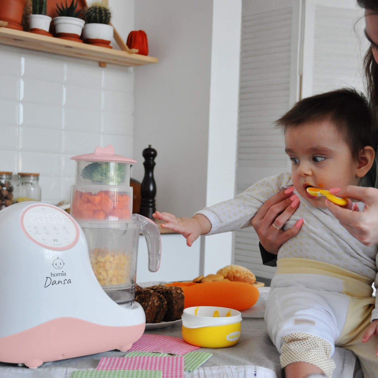 Baby Food Maker Chopper Grinder  Mills and Steamer 8 in 1 Processor
