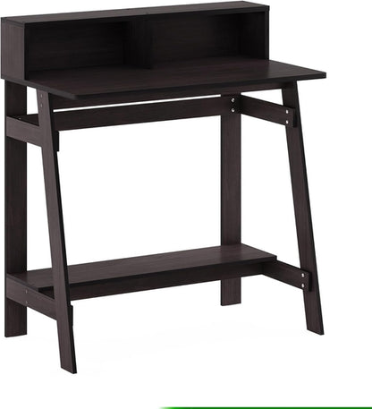 Simplistic a Frame Computer Desk, Dark Walnut