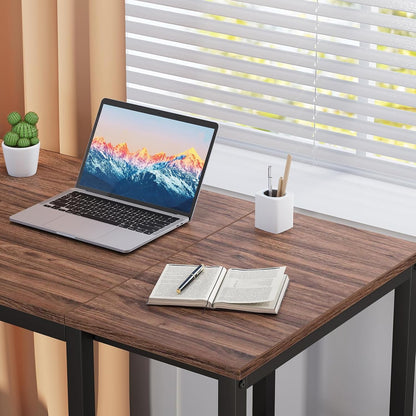 Computer Desk 40 Inch with 2 Shelves, Sturdy Home Office Desk with