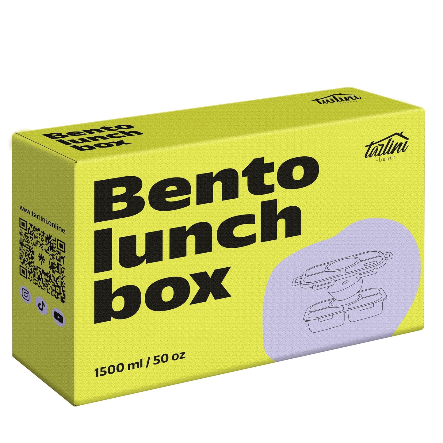 Tarlini | Blue Bento Box | Simple & Easy Leak Proof BPA Free 5
