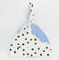 Organic Baby Beanie - Blue Clouds