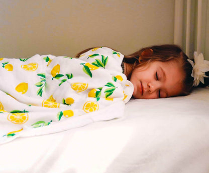 4 Layer  Muslin Quilt, Lemon Print