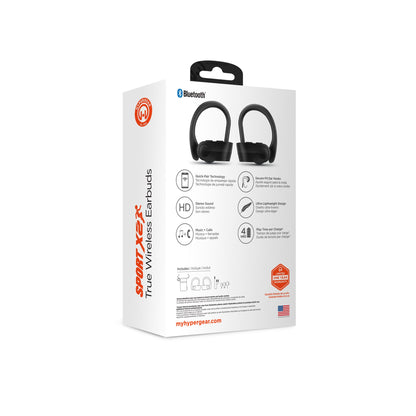 HyperGear Sport X2 True Wireless Earbuds Black (14294-HYP)