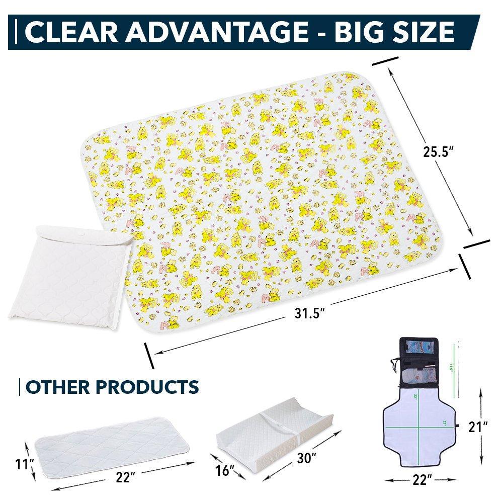 Changing Mat   Biggest Waterproof & Reusable Portable Changing Pad