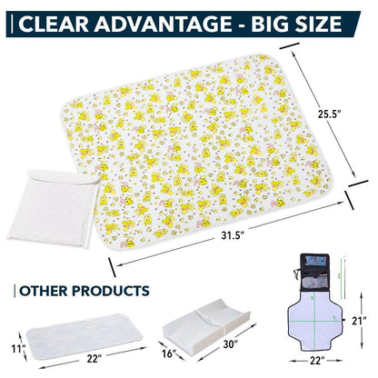 Changing Mat   Biggest Waterproof & Reusable Portable Changing Pad