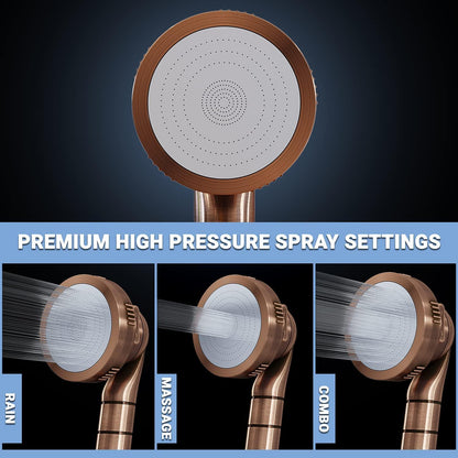 PureAction Luxury Filtered Shower Head with Handheld Hose  Hard Water