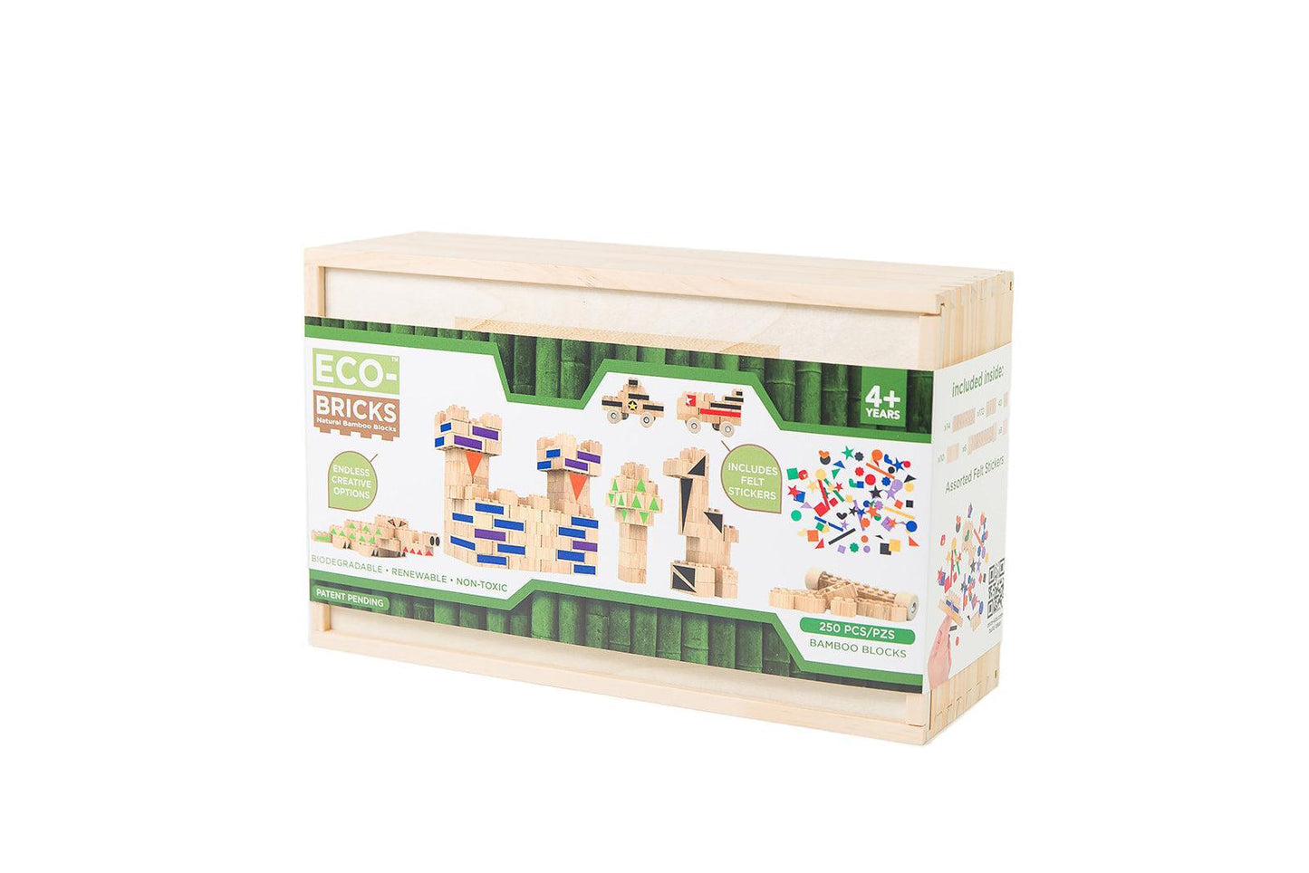Eco-bricks Bamboo 250pcs + felt
