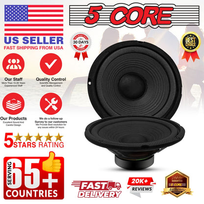 5Core 6.5 Inch Subwoofer speaker 300Watt Car Subwoofer 4Ohm