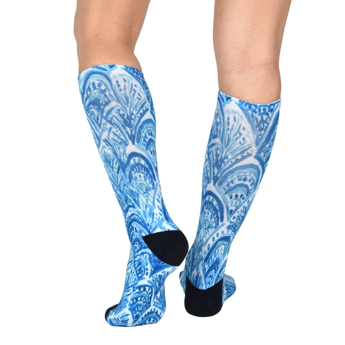 Sierra Socks Blue Dream Pattern CoolMax Socks, Nature Collection for