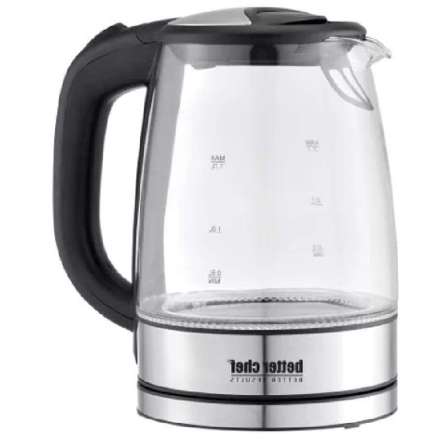 Better Chef 1100W 7-Cup Cordless Electric Borosilicate Glass Kettle wi