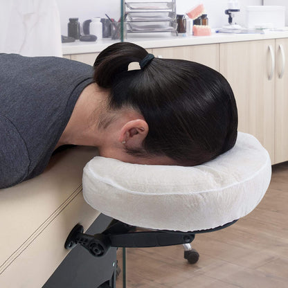 PUREVACY Disposable Face Cradle Covers 13‚Äù White Polypropylene