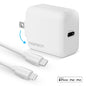 Naztech 20W PD Wall Charger + USB-C to Lightning 4ft Cbl WHT (15396-HY