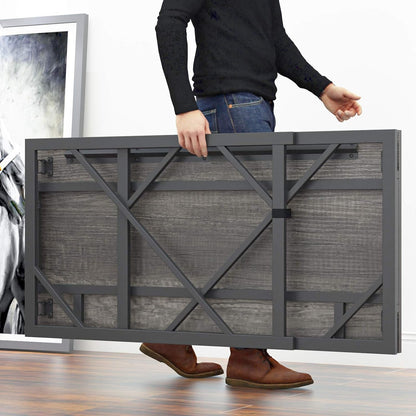 Folding Desk Writing Computer Desk for Home Office, No-Assembly Study