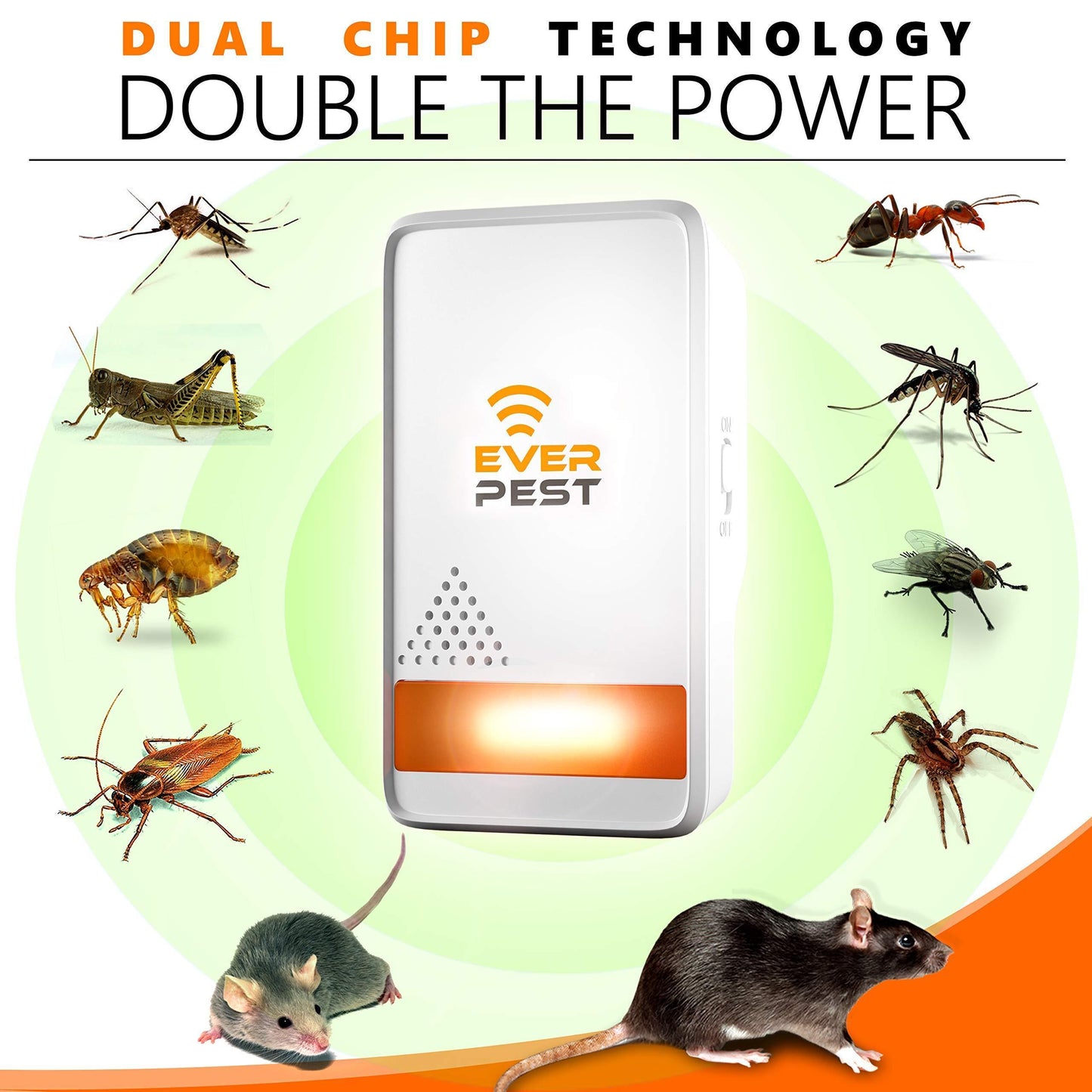 Ultrasonic Pest Repeller Plug in 2 Pack Repellent Control   Get Rid of