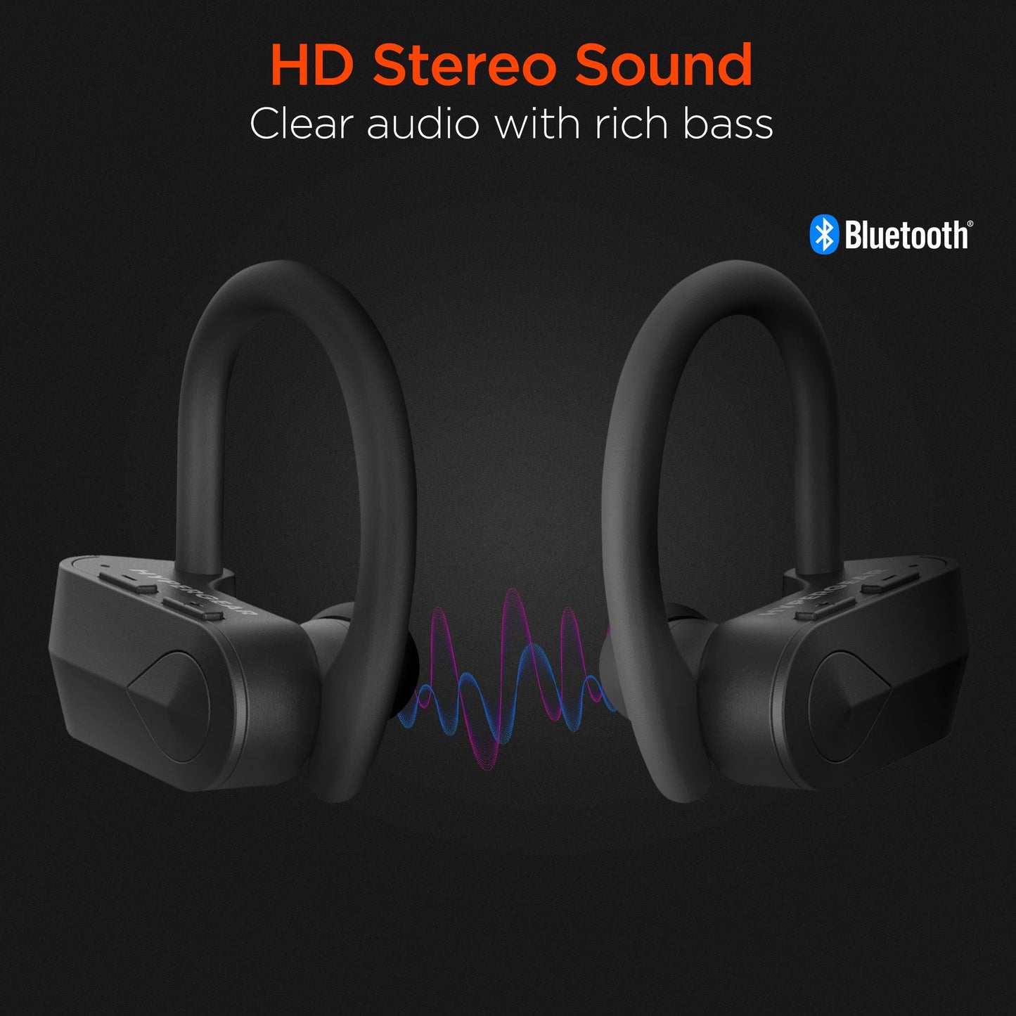HyperGear Sport X2 True Wireless Earbuds Black (14294-HYP)
