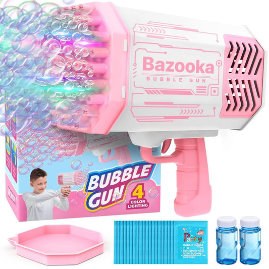 Bubble Machine Blaster   Pink Bubble Gun for Kids Adults Automatic