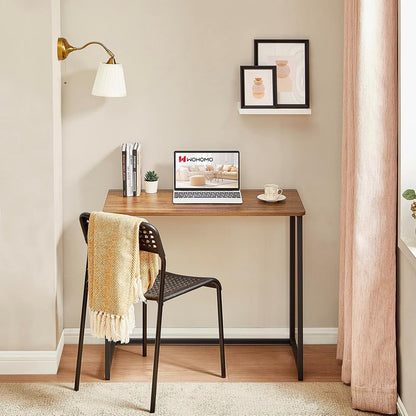 Folding Computer Desk, Small Writing Desk 31.5", Space-Saving Foldable