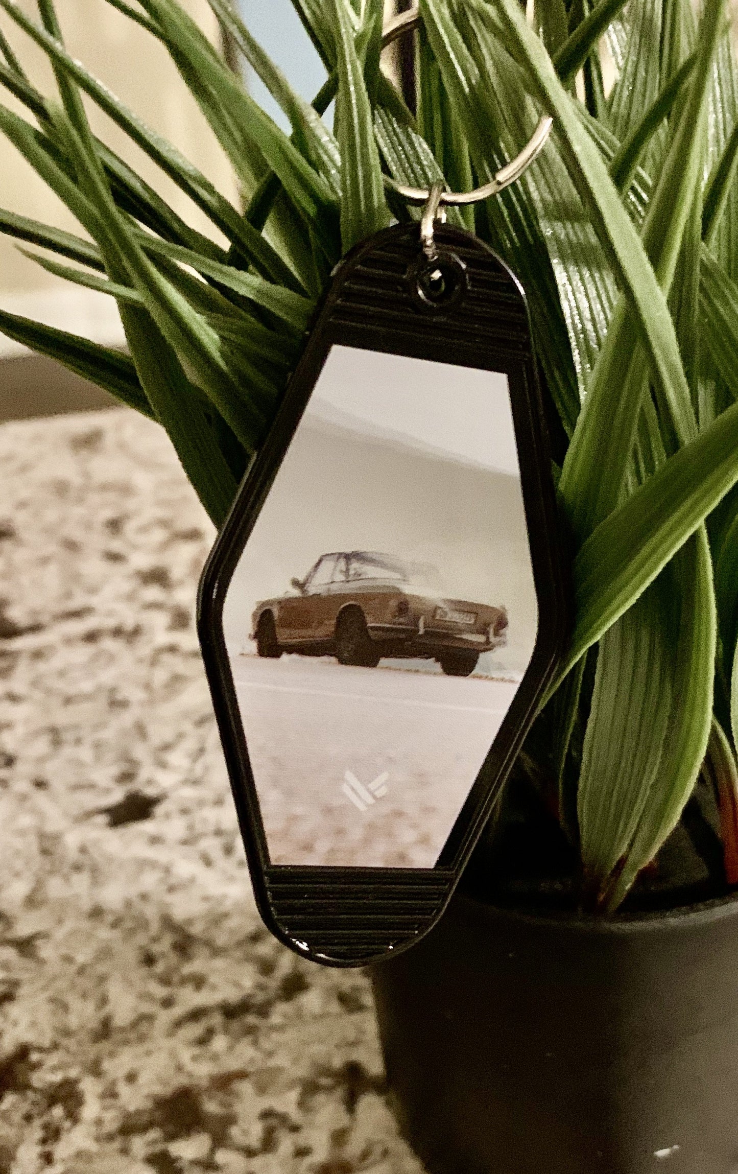 Vintage Car Retro Motel Key tag