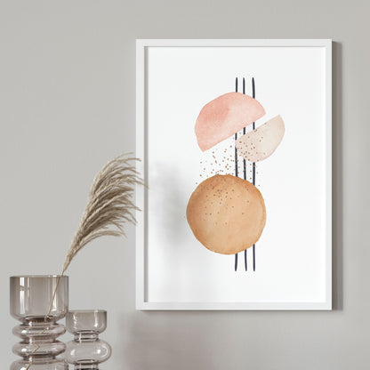 Watercolor Patel Print