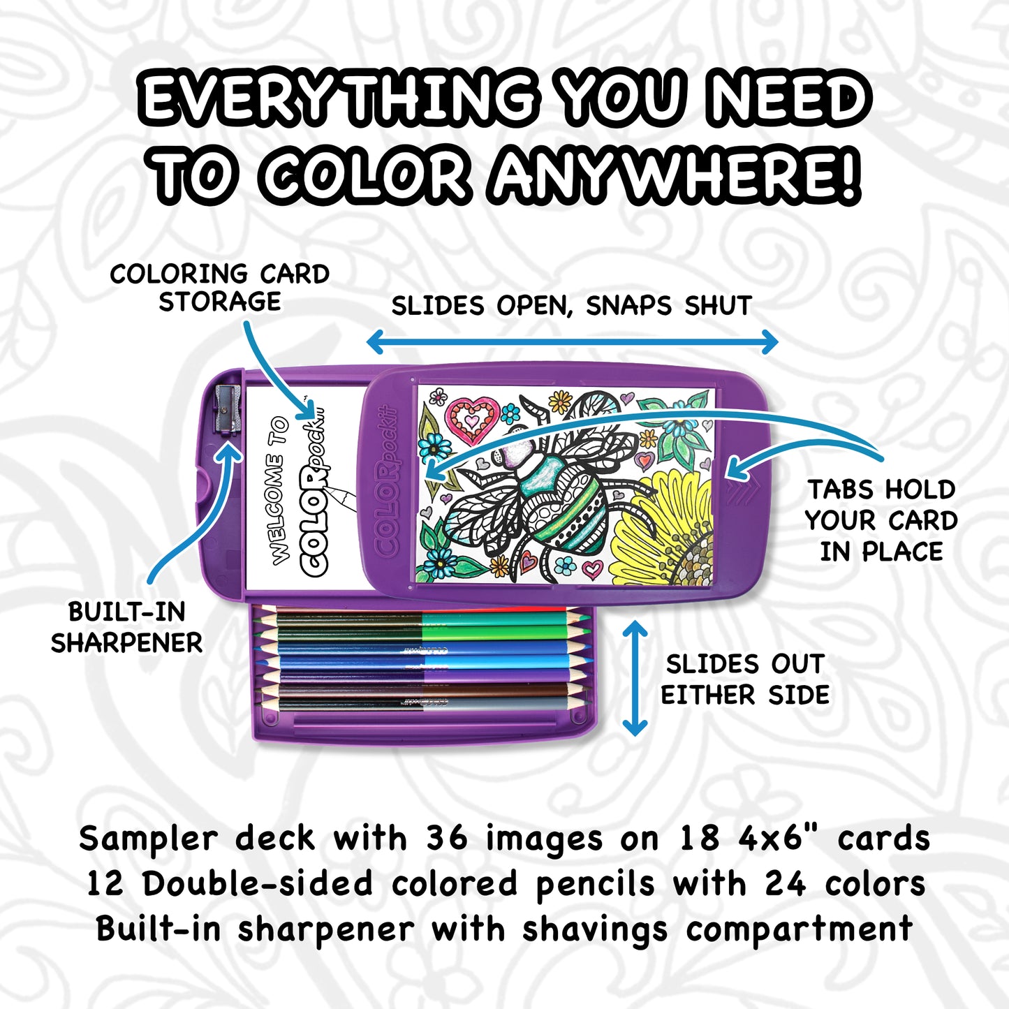 COLORpockit Complete Portable Coloring Kit