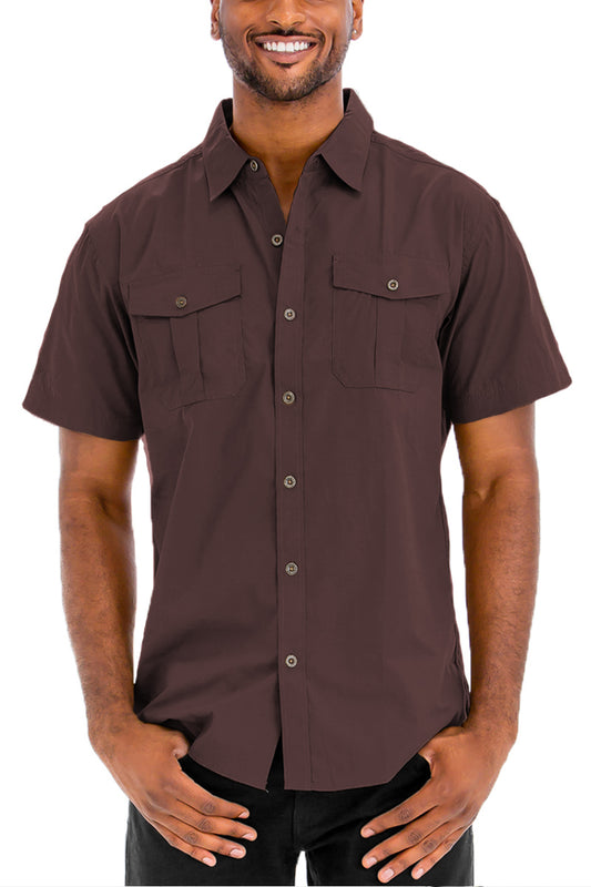 TWO POCKET BUTTON DOWN SHIRT M3555