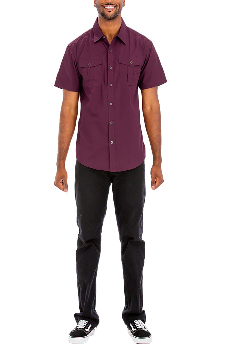 TWO POCKET BUTTON DOWN SHIRT M3555