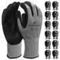 Micro Foam Nitrile Work Gloves | Best Grip | Grey | L | Pack of 12