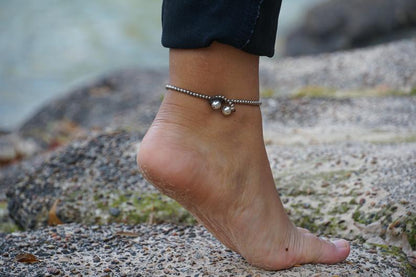 Fancy Elephant Boho Silver Anklet