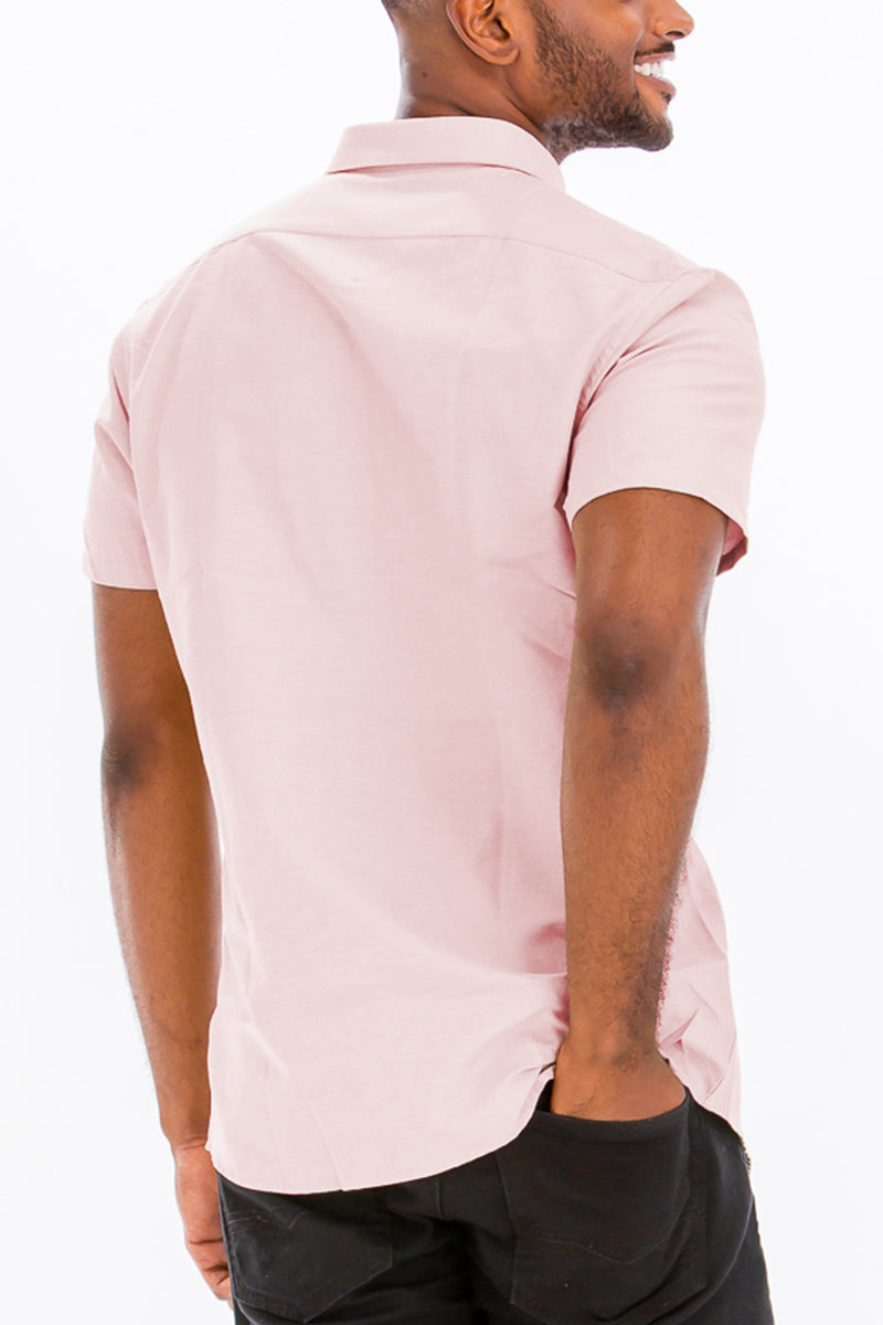 SIGNATURE SHORT SLEEVE BUTTON DOWN SHIRT M3514