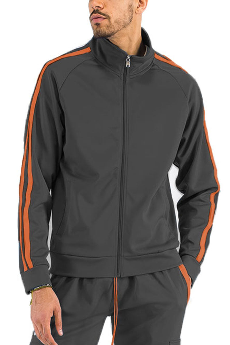 Two Stripe Zip Up Track Jacket TJ700