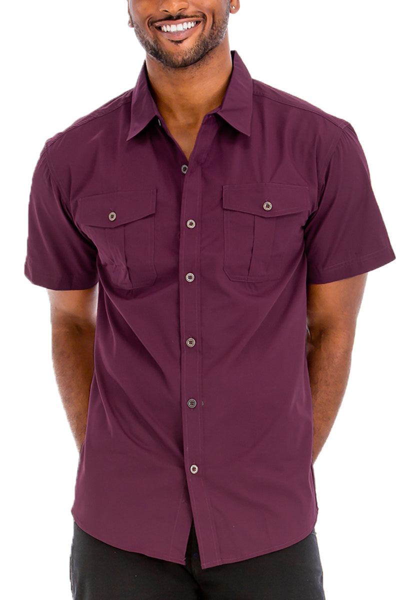 TWO POCKET BUTTON DOWN SHIRT M3555