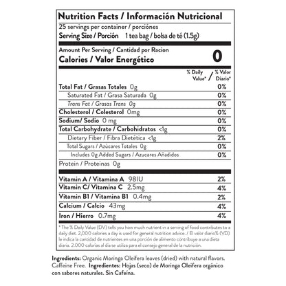 Miracle Tree's Organic Moringa Tea, Apple & Cinnamon