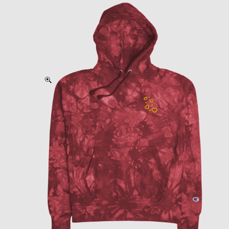 Unisex Champion Tie-Dye Hoodie 82% cotton