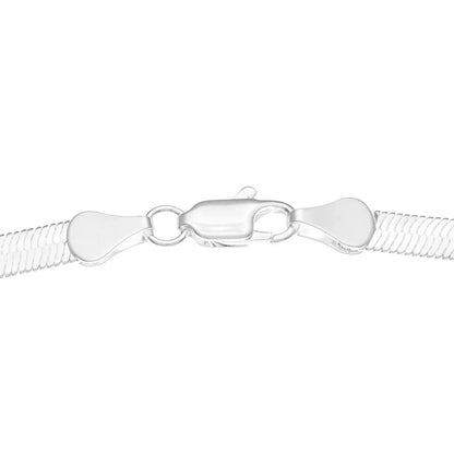 Sterling Silver 925 Herringbone Necklace