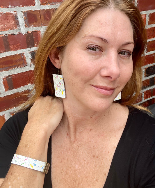Splatter Paint Jewelry Set