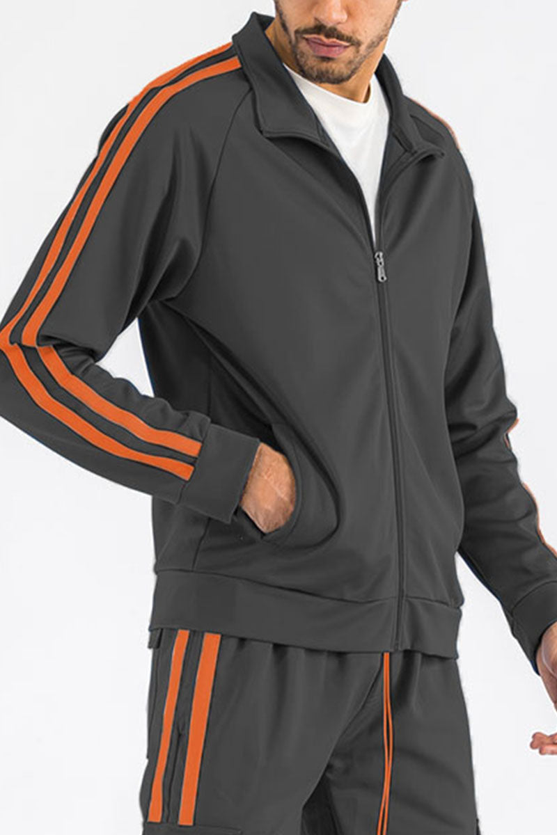 Two Stripe Zip Up Track Jacket TJ700