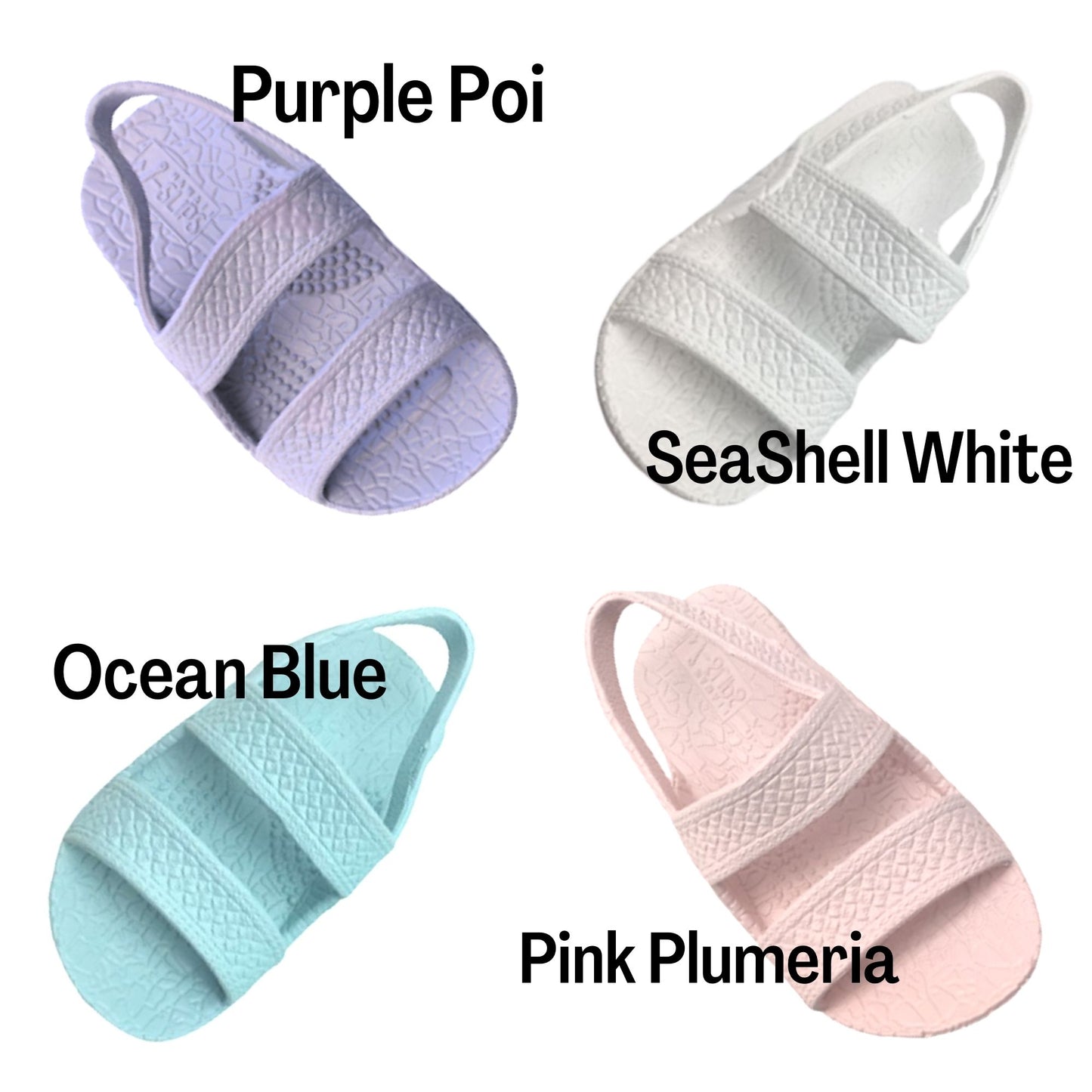Toddler Pastel J-Slips Hawaiian Jesus Sandals with BackStrap