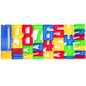 Zummy140-Piece Set of Transparent Number Tiles