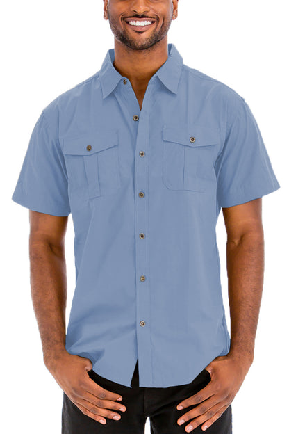 TWO POCKET BUTTON DOWN SHIRT M3555