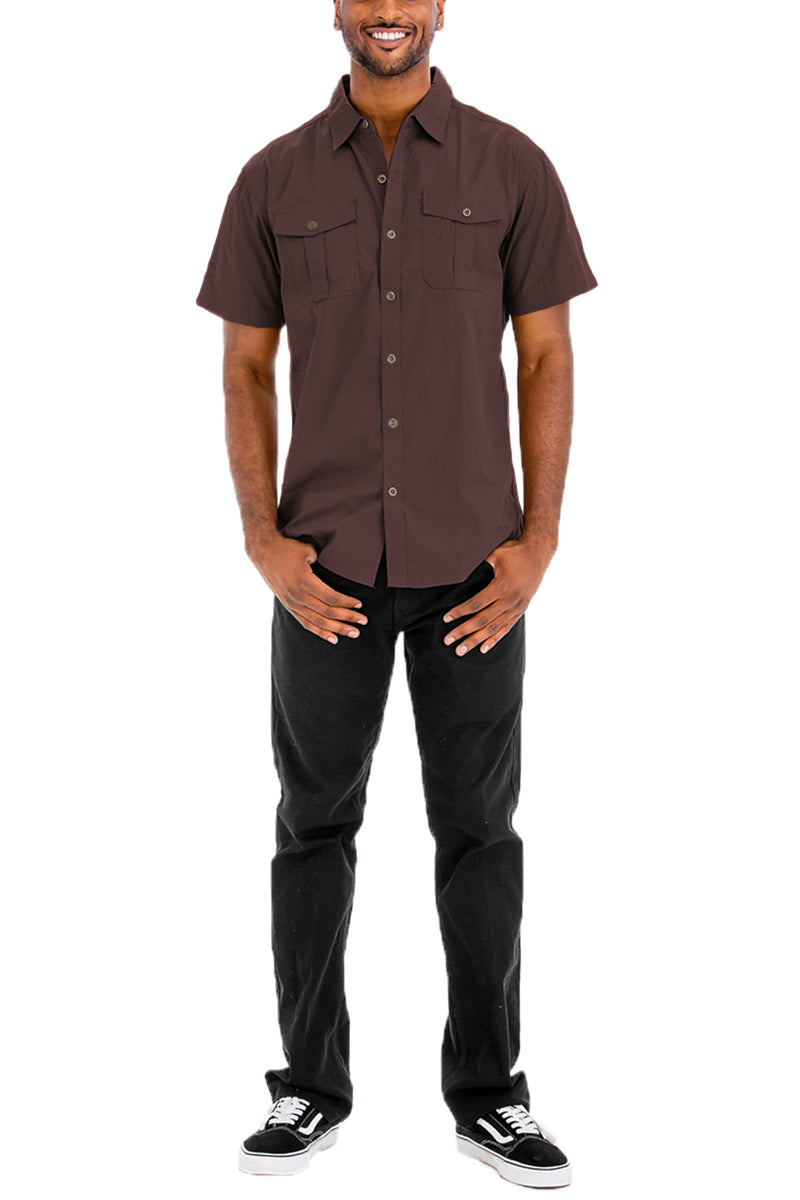 TWO POCKET BUTTON DOWN SHIRT M3555